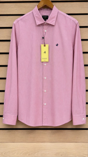 Camisas risca de giz manga longa — outra cor