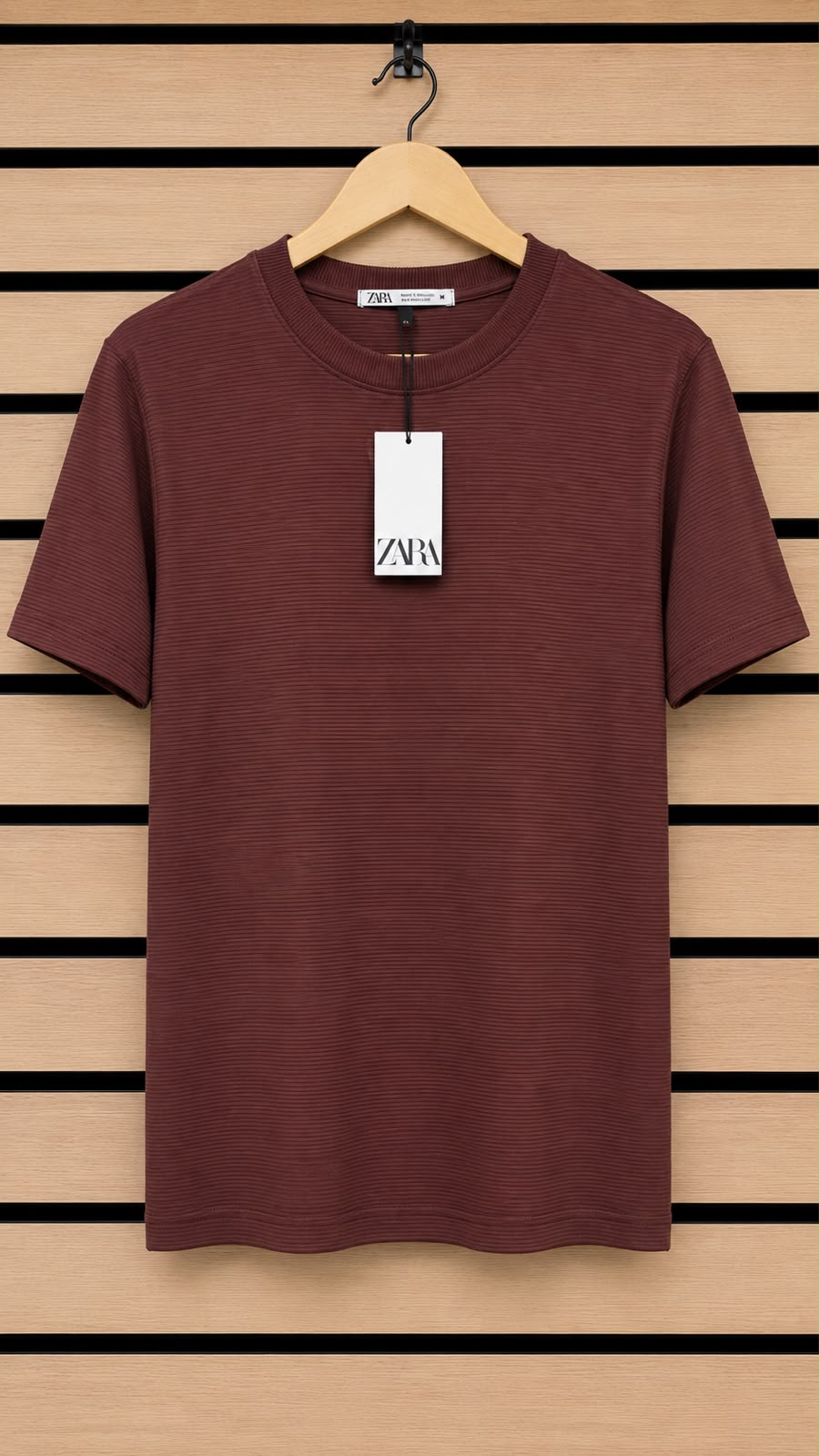 Camiseta Zara Texturizada — outra cor
